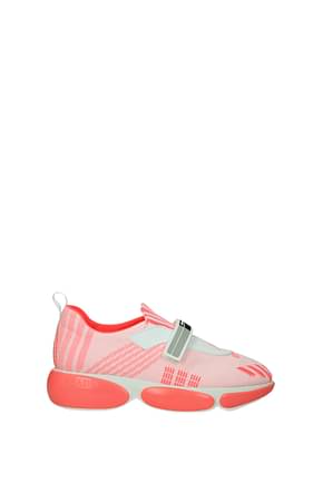Prada Sneakers Women Fabric  Pink