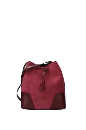 Michael Kors Crossbody Bag cary md Women Suede Red Oxblood