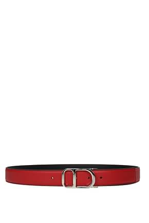 Christian Dior Regular belts Men Leather Red Black