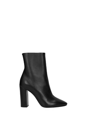 Saint Laurent Ankle boots Women Leather Black