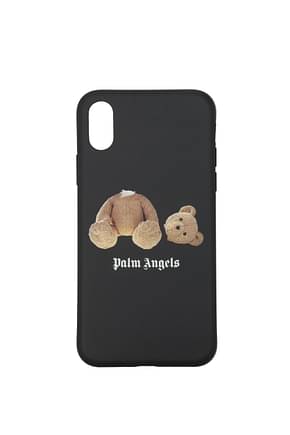 Palm Angels Porta iPhone iphone xs max Uomo Plastica Nero