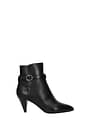 Celine Ankle boots Women Leather Black