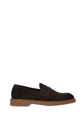 Doucal's Loafers Men Suede Brown