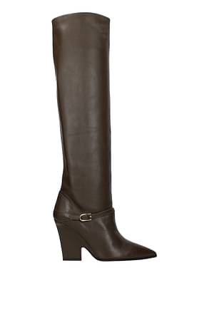 Aquazzura Boots venice Women Leather Brown