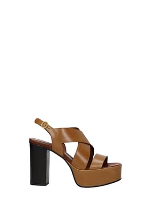 See by Chloé Sandals Women Leather Brown
