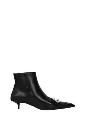Balenciaga Ankle boots Women Leather Black