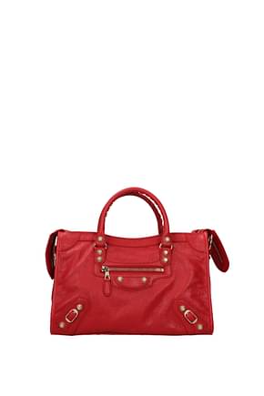 Balenciaga Handbags city Women Leather Red