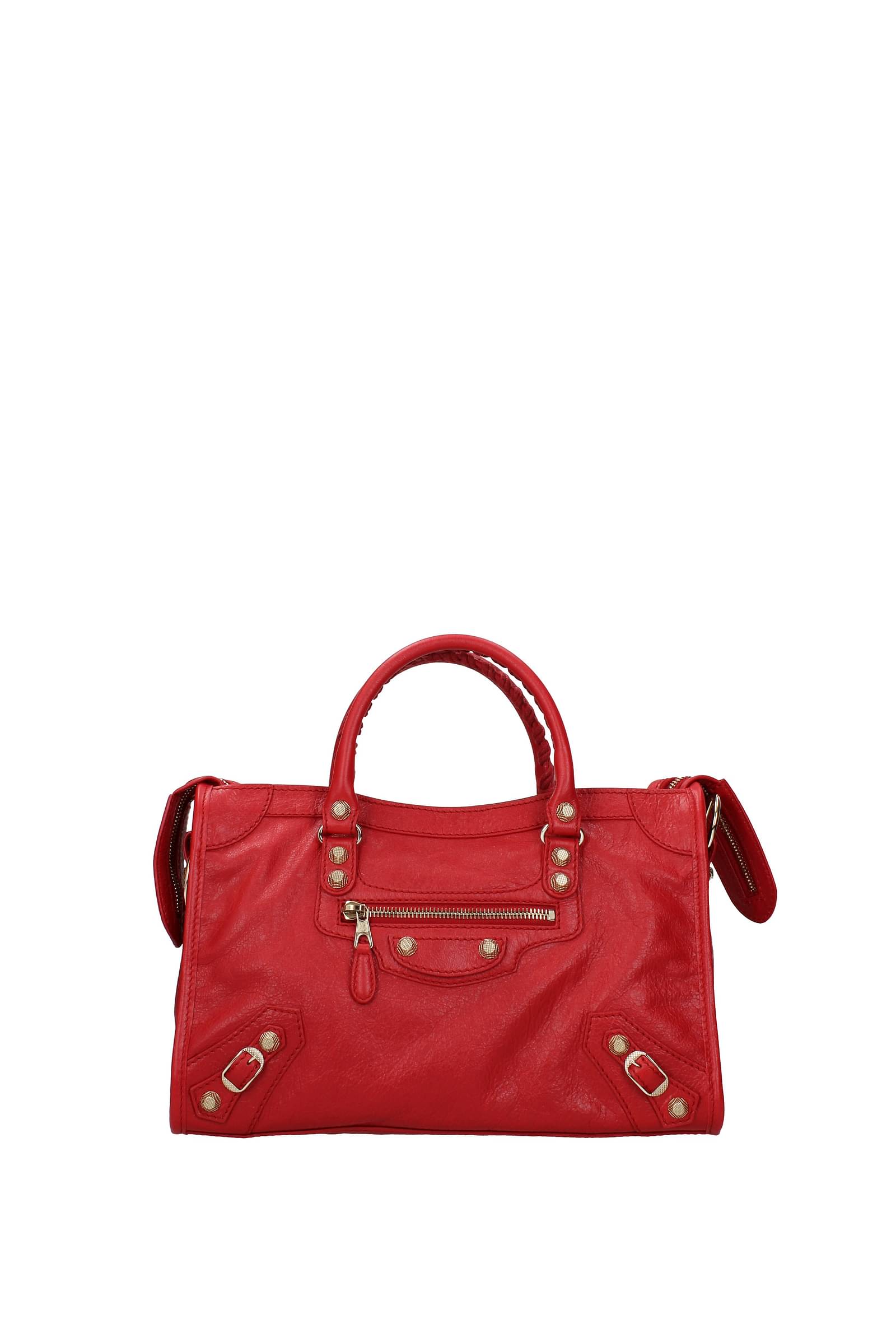 Balenciaga Handbags city Women Leather Red