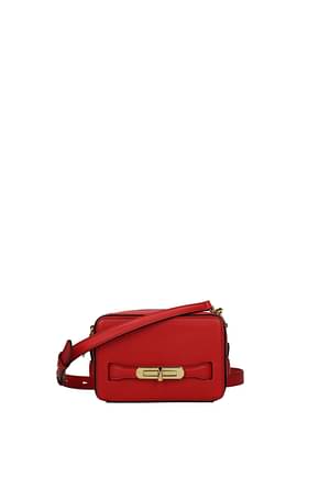 Alexander McQueen Crossbody Bag Women Leather Red