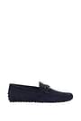 Tod's Loafers Men Suede Blue