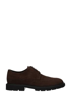 Tod's Lace up and Monkstrap Men Suede Brown