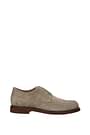 Tod's Lace up and Monkstrap Men Suede Gray