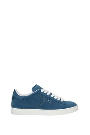 Tod's Sneakers Femme Suède Bleu