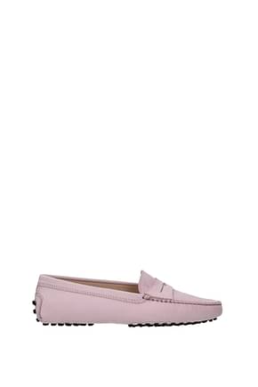 Tod's Loafers Women Suede Pink