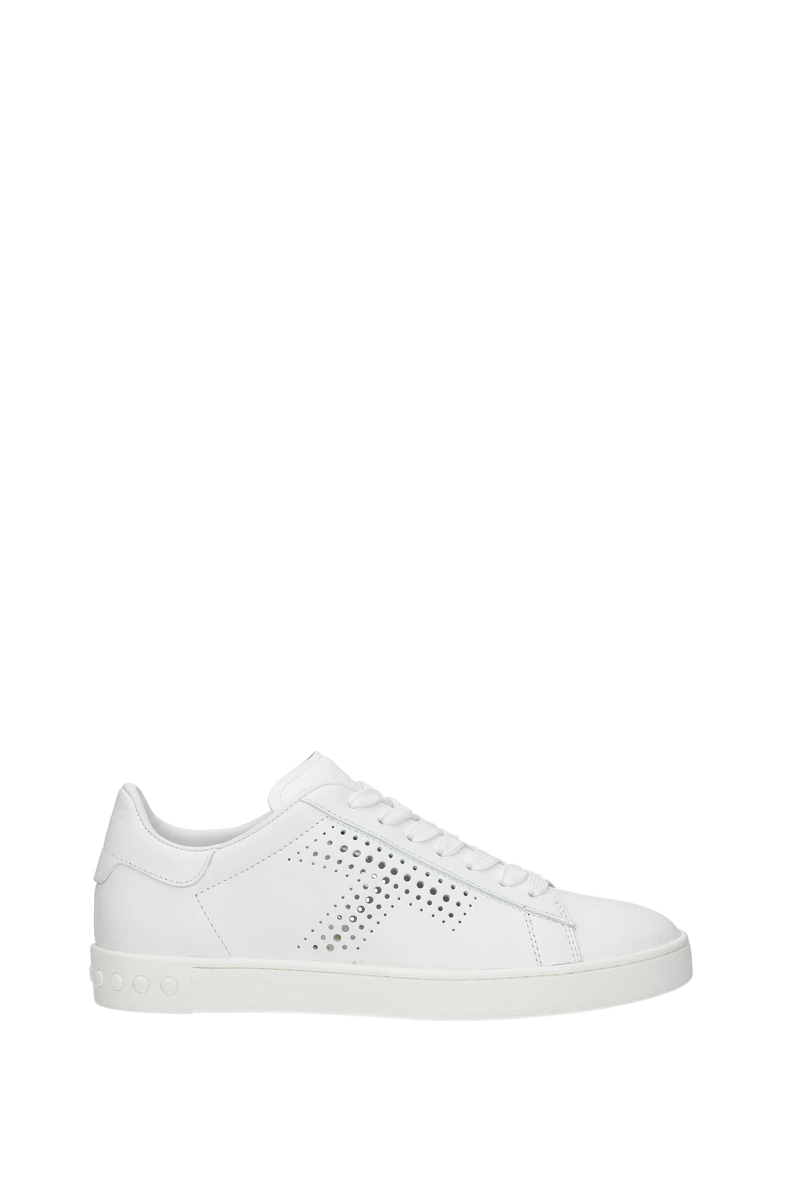 tod's leather sneakers womens