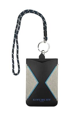 Givenchy Selfphone Cover Men Cotton Gray Black