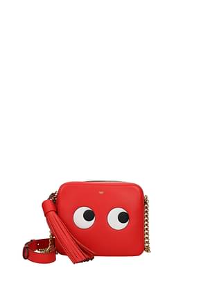 Anya Hindmarch Crossbody Bag eyes right Women Leather Red