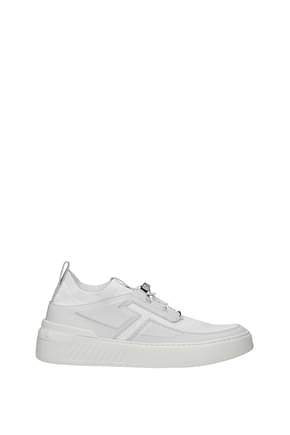 Tod's Sneakers Uomo Tessuto Bianco Grigio