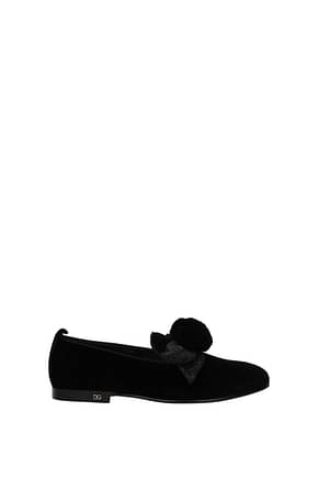 Dolce&Gabbana Zapatillas sin cordones Mujer Velvet Negro