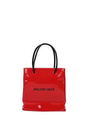 Balenciaga Handbags Women Patent Leather Red