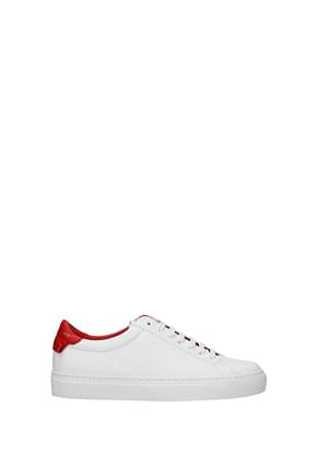 Givenchy Sneakers urban street Donna Pelle Bianco Rosso