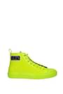 Valentino Garavani Sneakers vltn Men Patent Leather Yellow Fluo Yellow