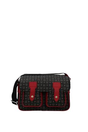 Pollini Crossbody Bag Women PVC Black Red