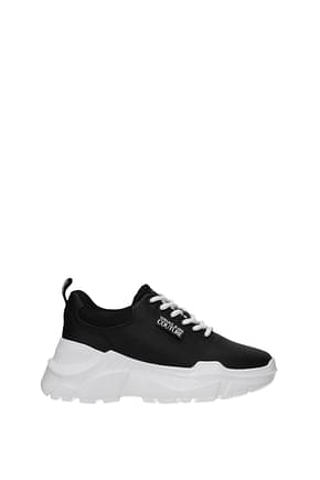Versace Jeans Sneakers couture Women Leather Black