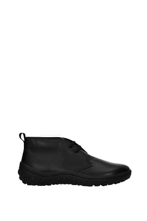 Car Shoe Ankle Boot Men Leather Black