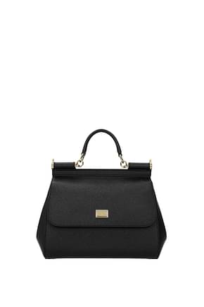 Dolce&Gabbana Handbags sicily medium Women Leather Black Black