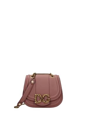 Dolce&Gabbana Crossbody Bag amore Women Leather Pink