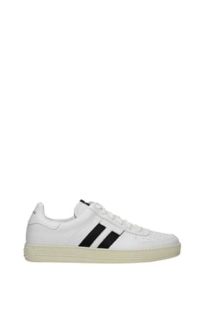 Tom Ford Sneakers Hombre Piel Blanco Negro