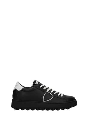 Philippe Model Sneakers Homme Cuir Noir Blanc