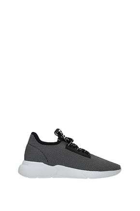 Moschino Sneakers Women Fabric  Gray