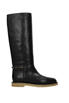 Valentino Garavani Boots Women Leather Black