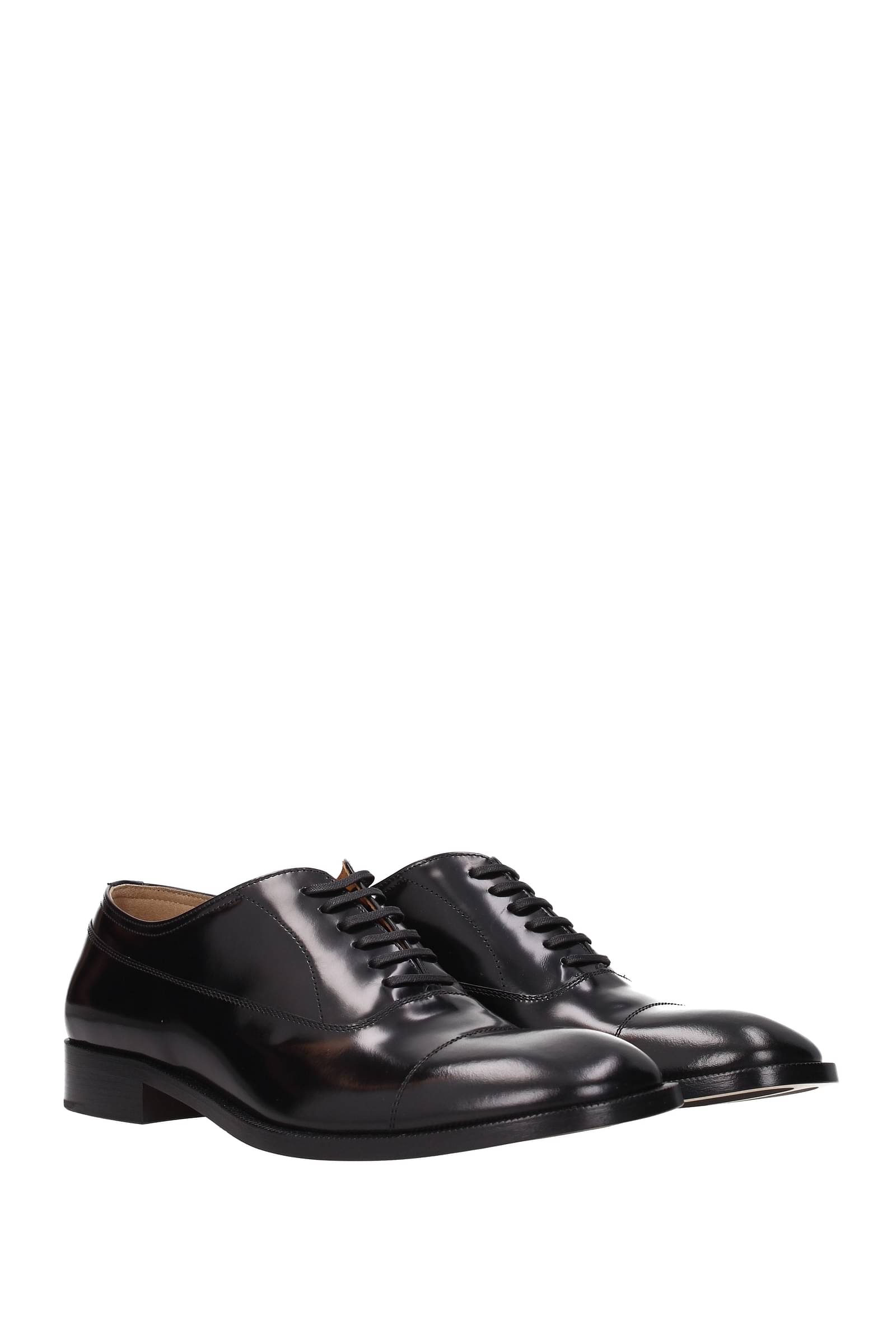 Loake Mcqueen Black Polished Leather Smart Lace Up Shoes 
