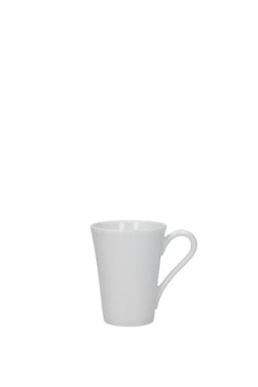 Richard Ginori कॉफ़ी और चाय set x 6 घर चीनी मिटटी सफेद