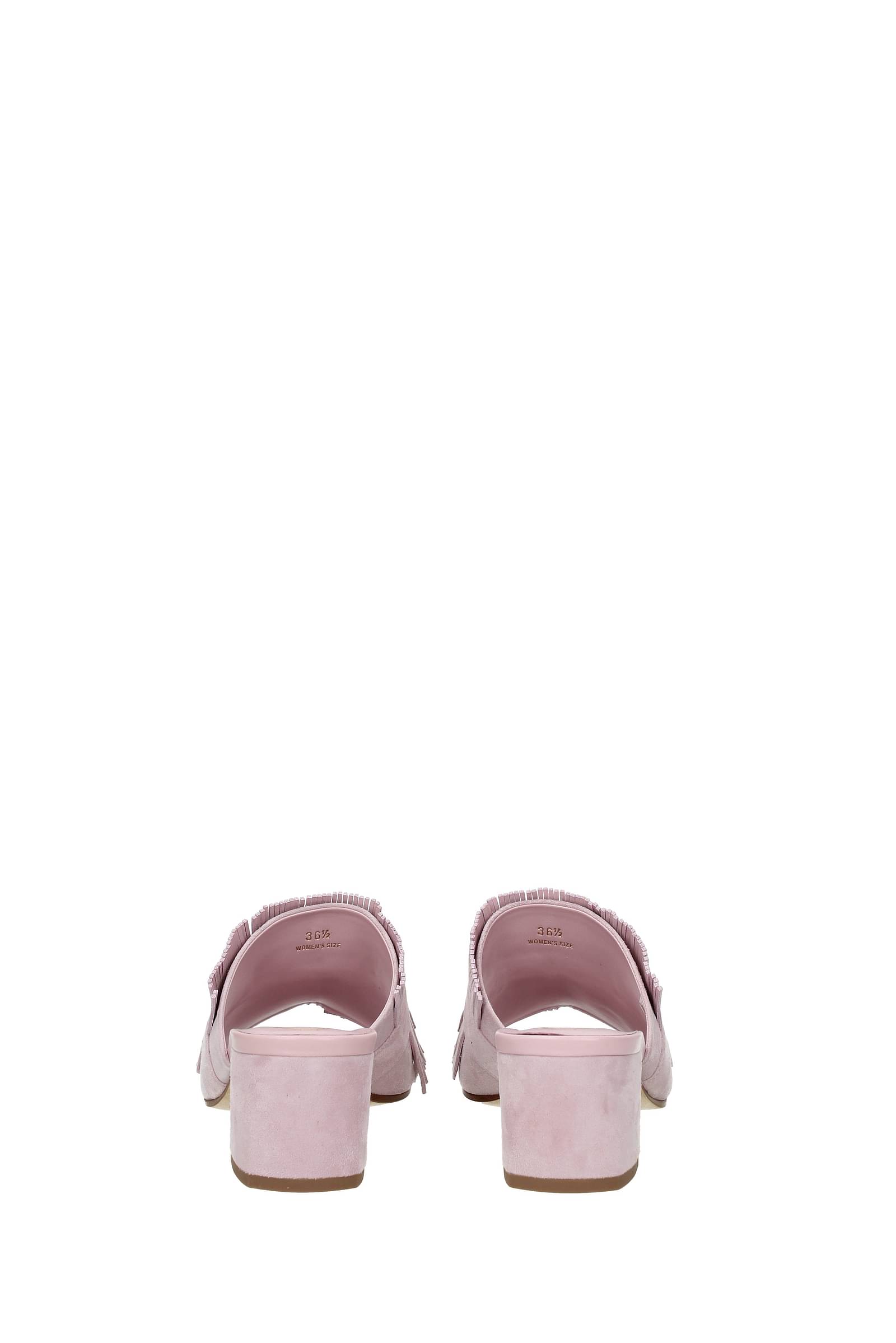 Tod's Sandals Women Suede Pink