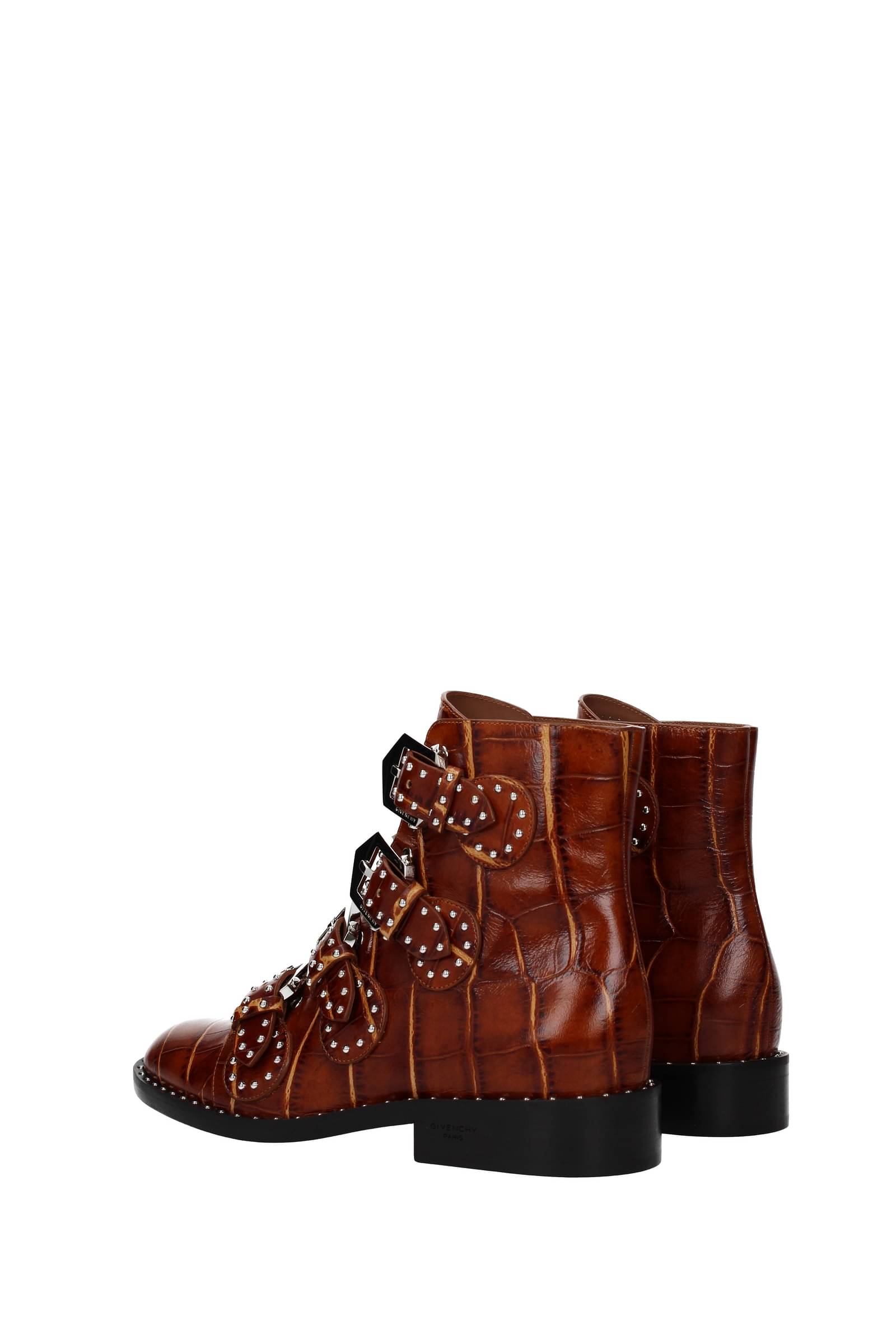 Givenchy Ankle boots Women Leather Crocodile Brown